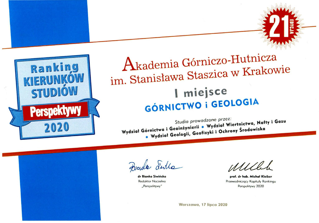 wiertnictwo ranking agh